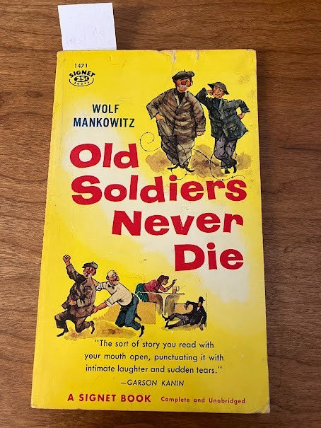 Vintage Paperbacks - Wolf Mankowitz: OLD SOLDIERS NEVER DIE