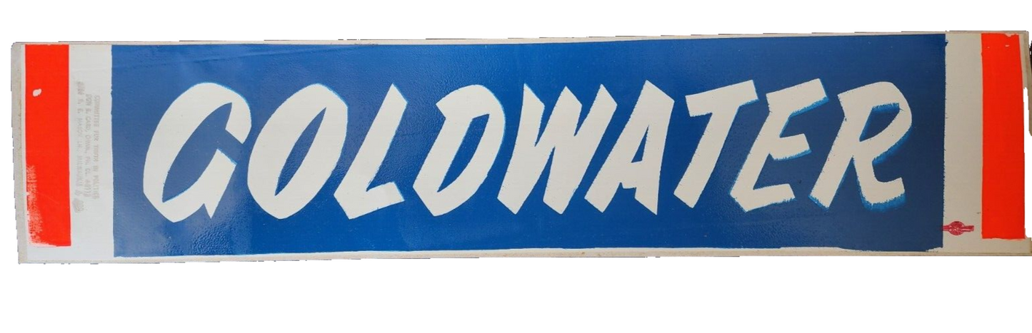 Republican Barry Goldwater Original Bumper Sticker