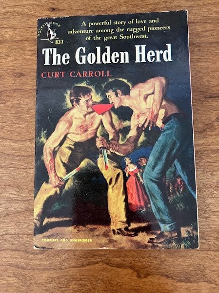 Vtg Pocket Book - The Golden Herd by Curt Carroll