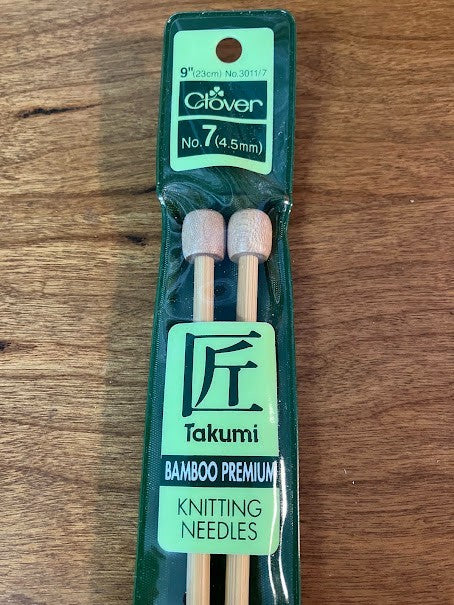 Bamboo Premium Knitting Needles - Lot of 5 - No. 6, 7, 9, 13, and 13
