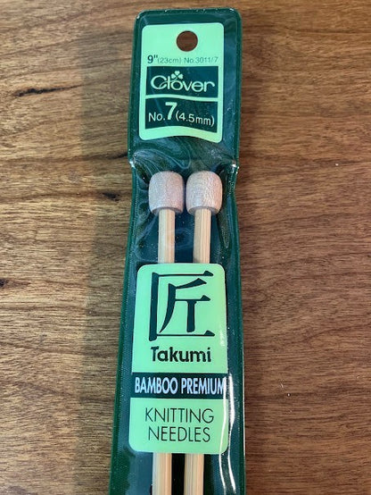 Bamboo Premium Knitting Needles - Lot of 5 - No. 6, 7, 9, 13, and 13