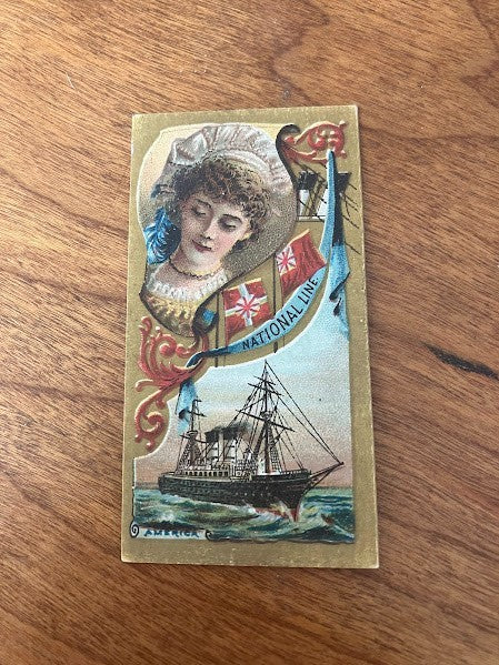 Tobacco Cards: Ocean and River Steamers Duke's Cigarettes - lot of 7