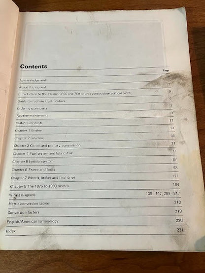 Triumph - 650 & 750 2-Valve Unit Twins 1963-1983 - Owners Workshop Manual