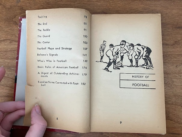 Vintage Perma Books - Sam Nisenson: Handy Illustrated Guide To Football