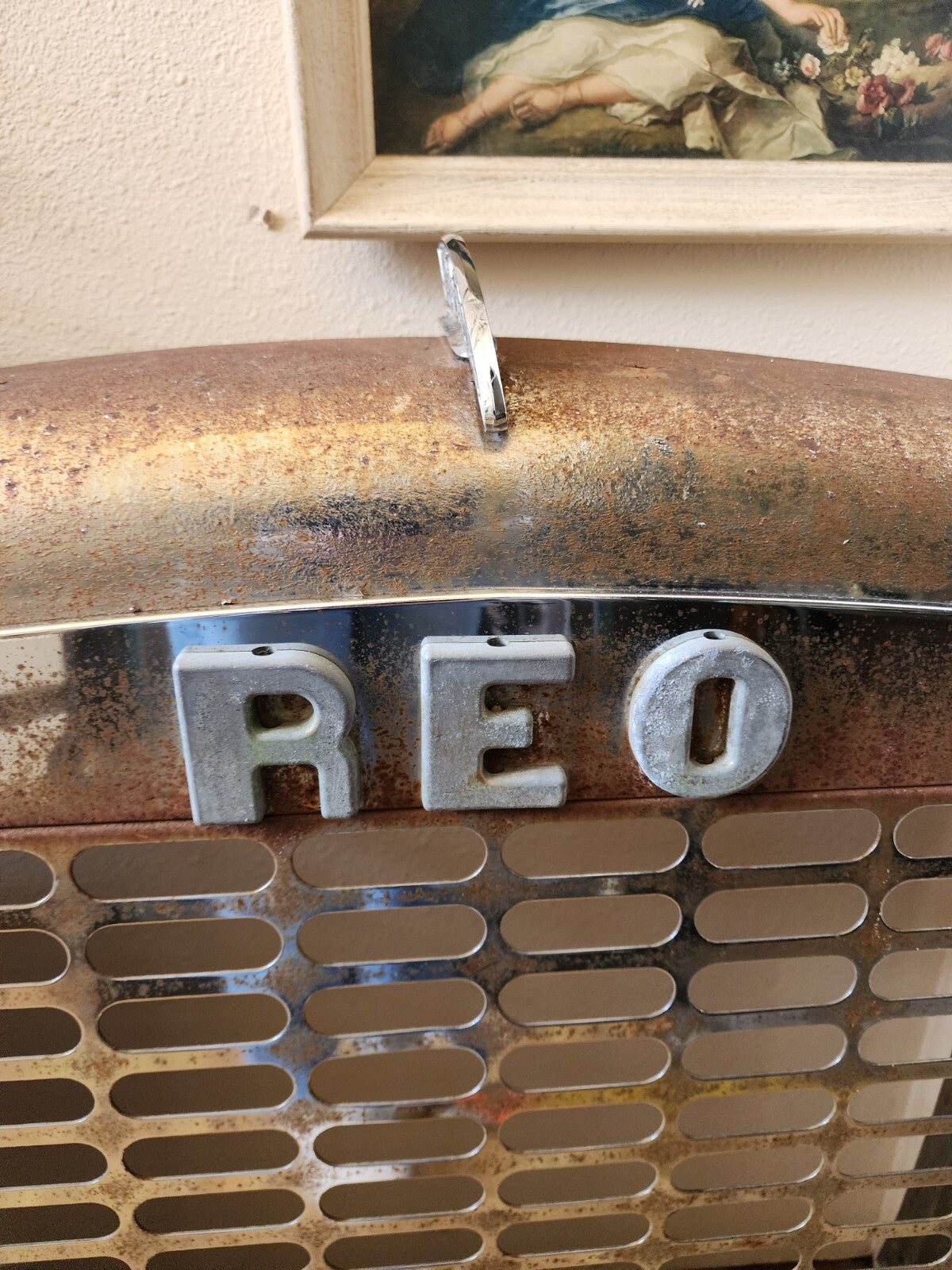 1964 Reo Gold Comet Grill Shell With Letters and Badge