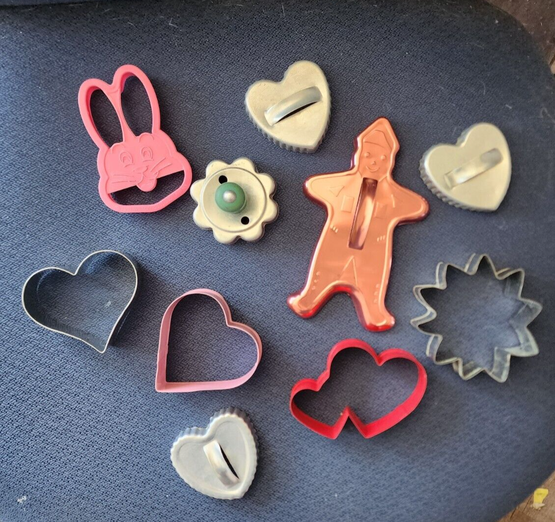 Lot of 10 Spring/Easter Themed Cookie Cutters