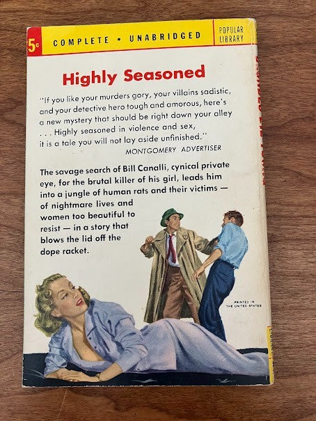 Vtg Paperback - Blondes Die Young By Bill Peters
