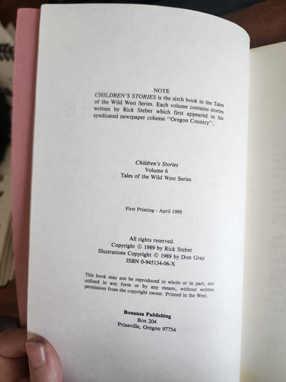 Vtg Trade Paperback Children’s Stories by Rick Steber Vol 6