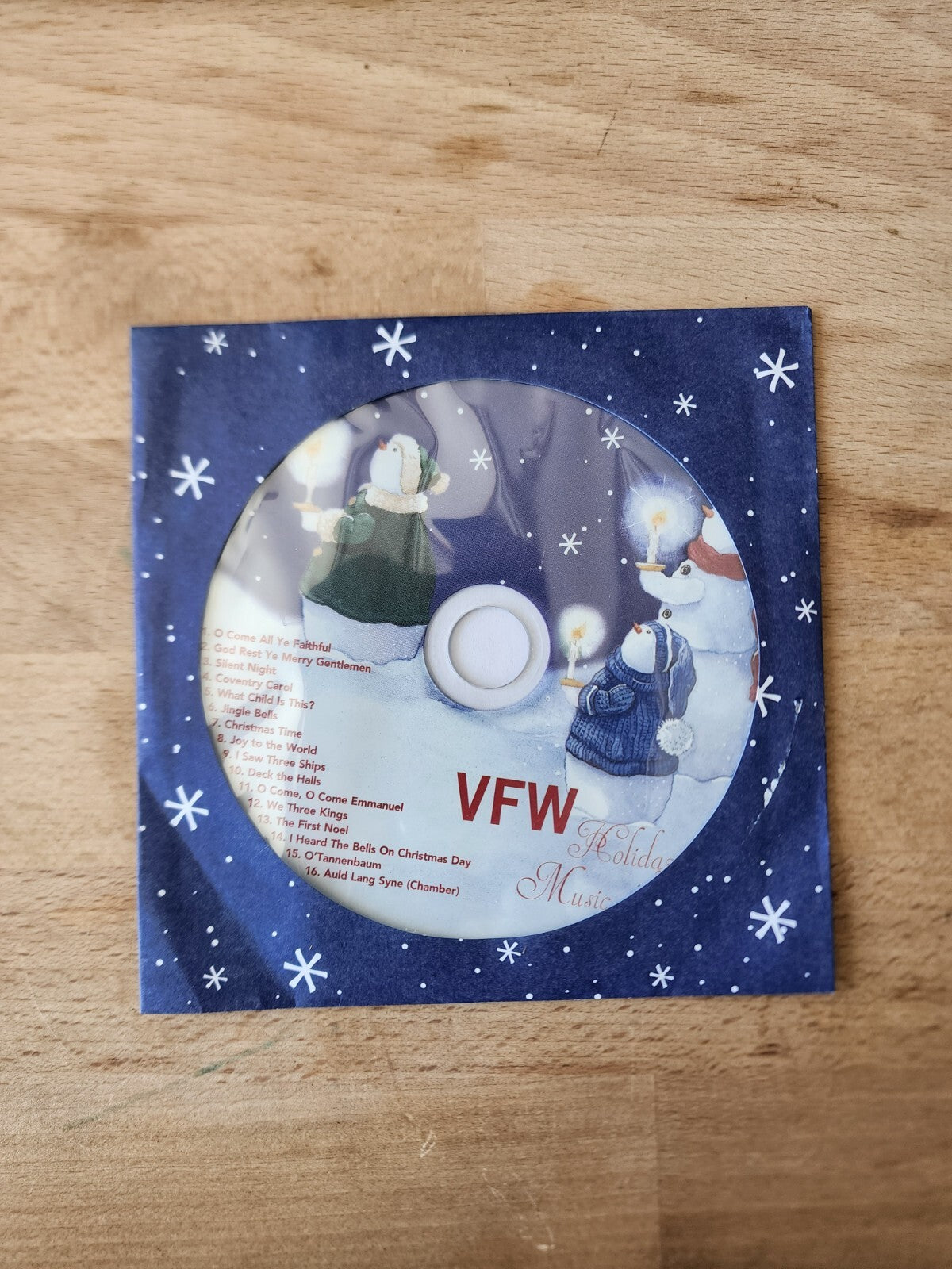 VFW Holiday Music Christmas CD Instrumental 16 Songs Two Snowmen - Very Good