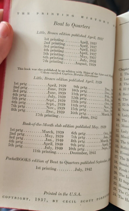 Beat to Quarters by C. S. Forester (Pocket #174 1'st print. 1942)