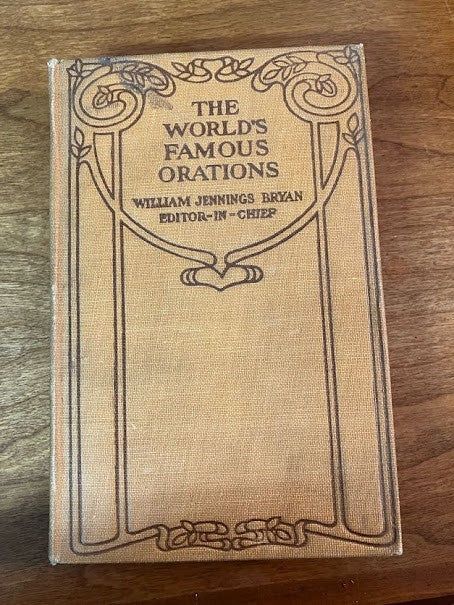 1906 THE WORLD'S FAMEOUS ORATIONS - William Jennings Bryan - 8/10 Volumes