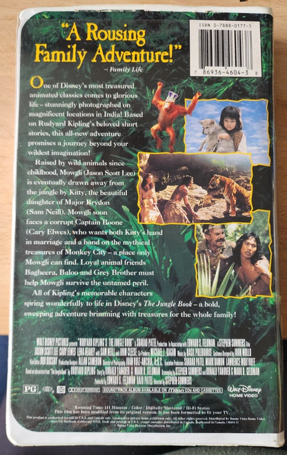 DISNEY'S RUDYARD KIPLING'S The Jungle Book (VHS, 1995)