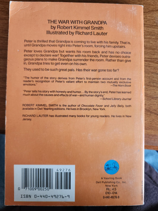 Paperback Book The War With Grandpa Robert Kimmel Smith