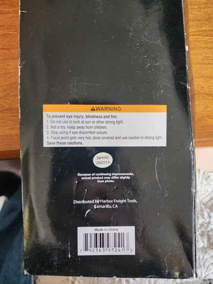 Jumbo 9" Plastic Magnifying Glass, Black