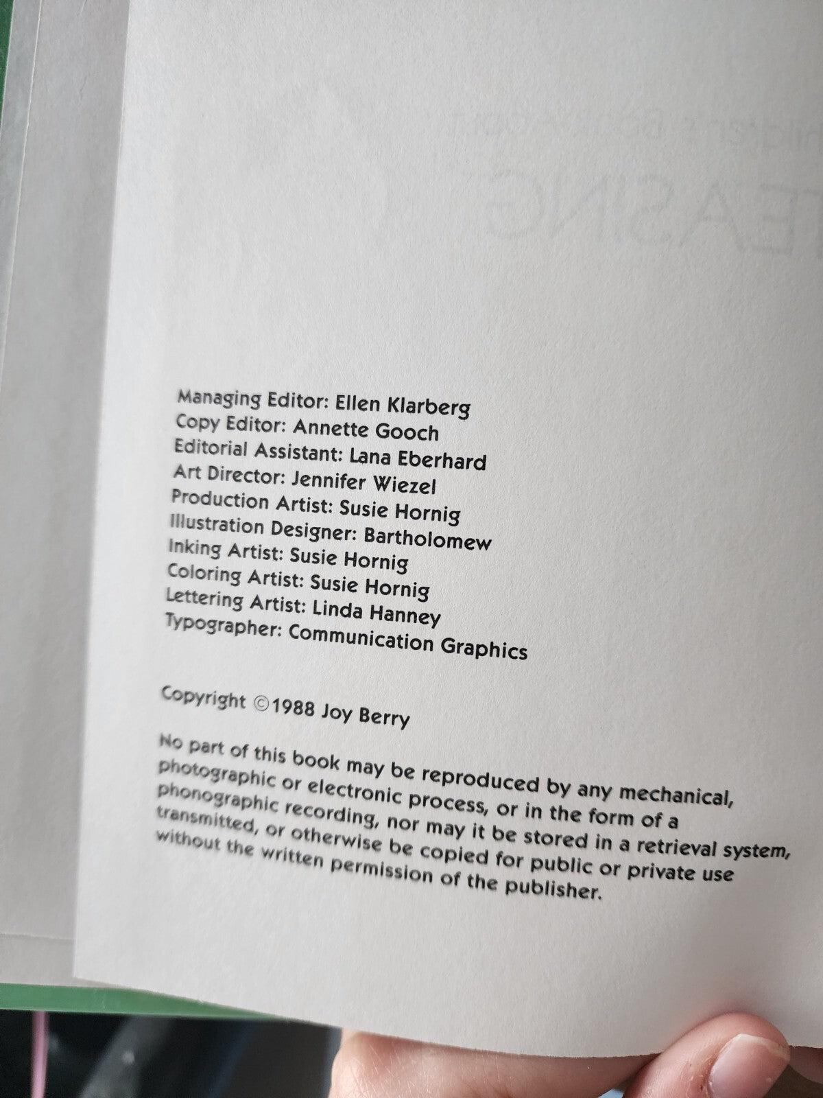 A Children's Book about Teasing by Joy Berry - 1988 hardcover