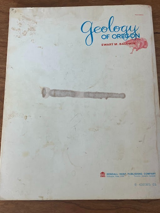 Of Geology Of Oregon 1964 By Ewart M Baldwin - 3rd Edition