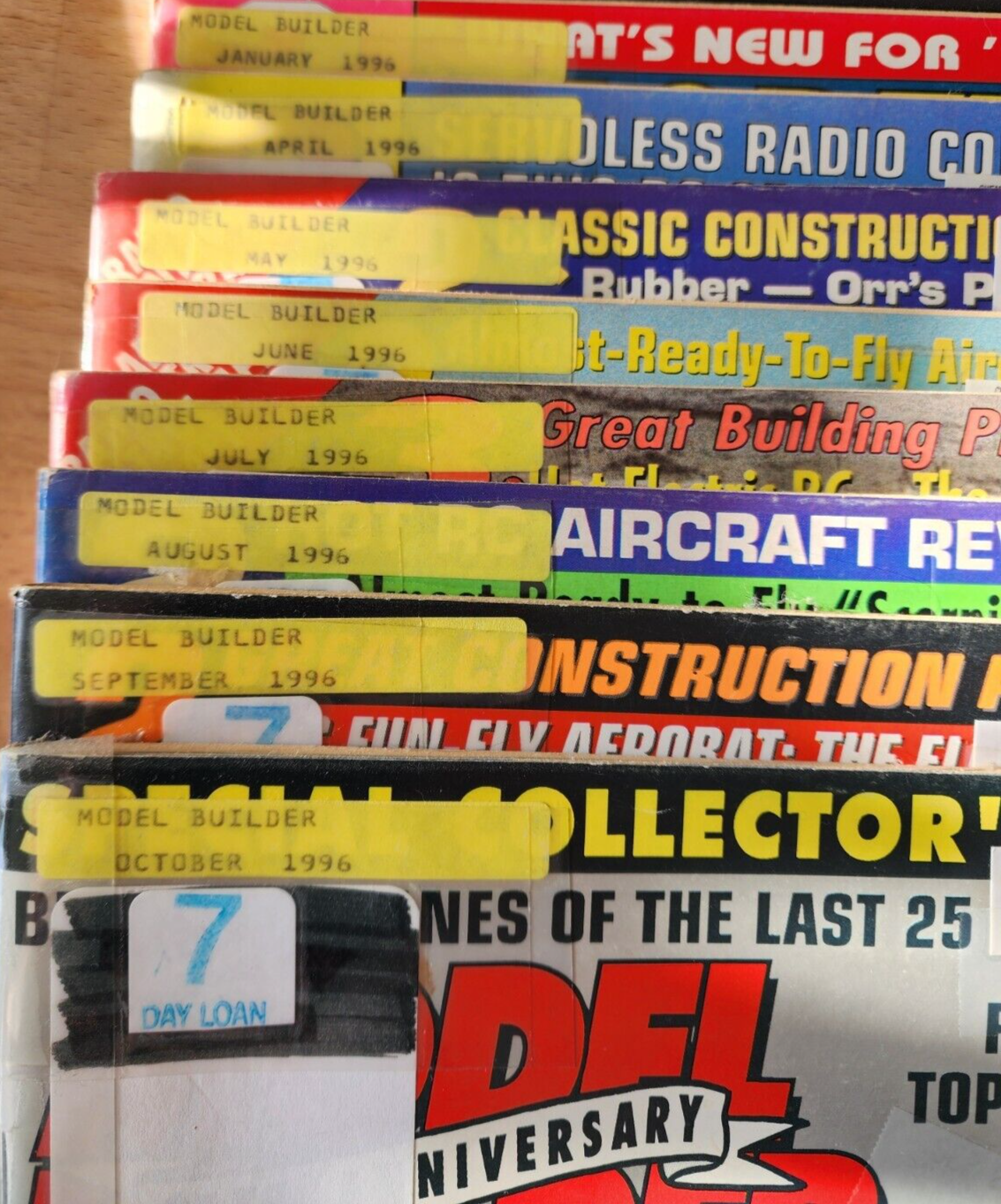 Lot of 8 Model Builder Magazines From 1996
