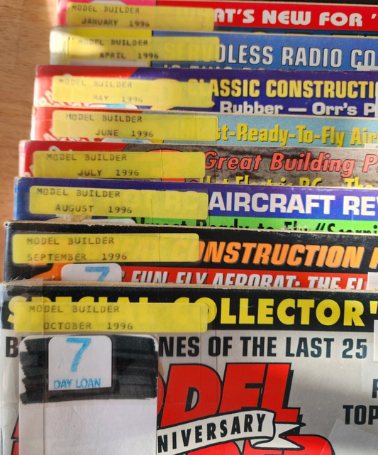 Lot of 8 Model Builder Magazines From 1996