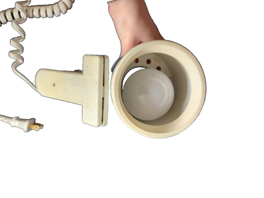 Vintage Beige Portable Clip Lamp CURLY CORD