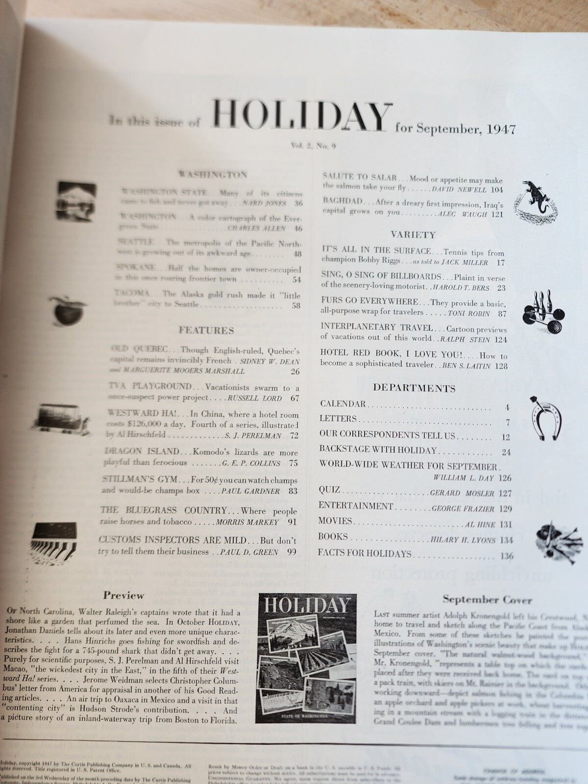 1947 APRIL HOLIDAY MAGAZINE - IN BERMUDA
