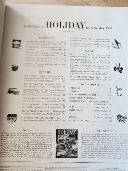 1947 APRIL HOLIDAY MAGAZINE - IN BERMUDA