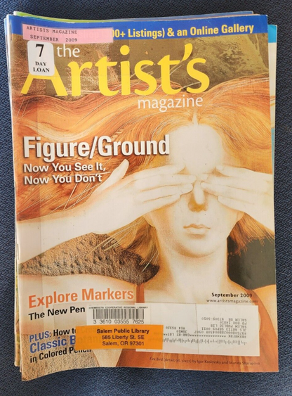 International Artist lot of 9 monthly magazines 2009