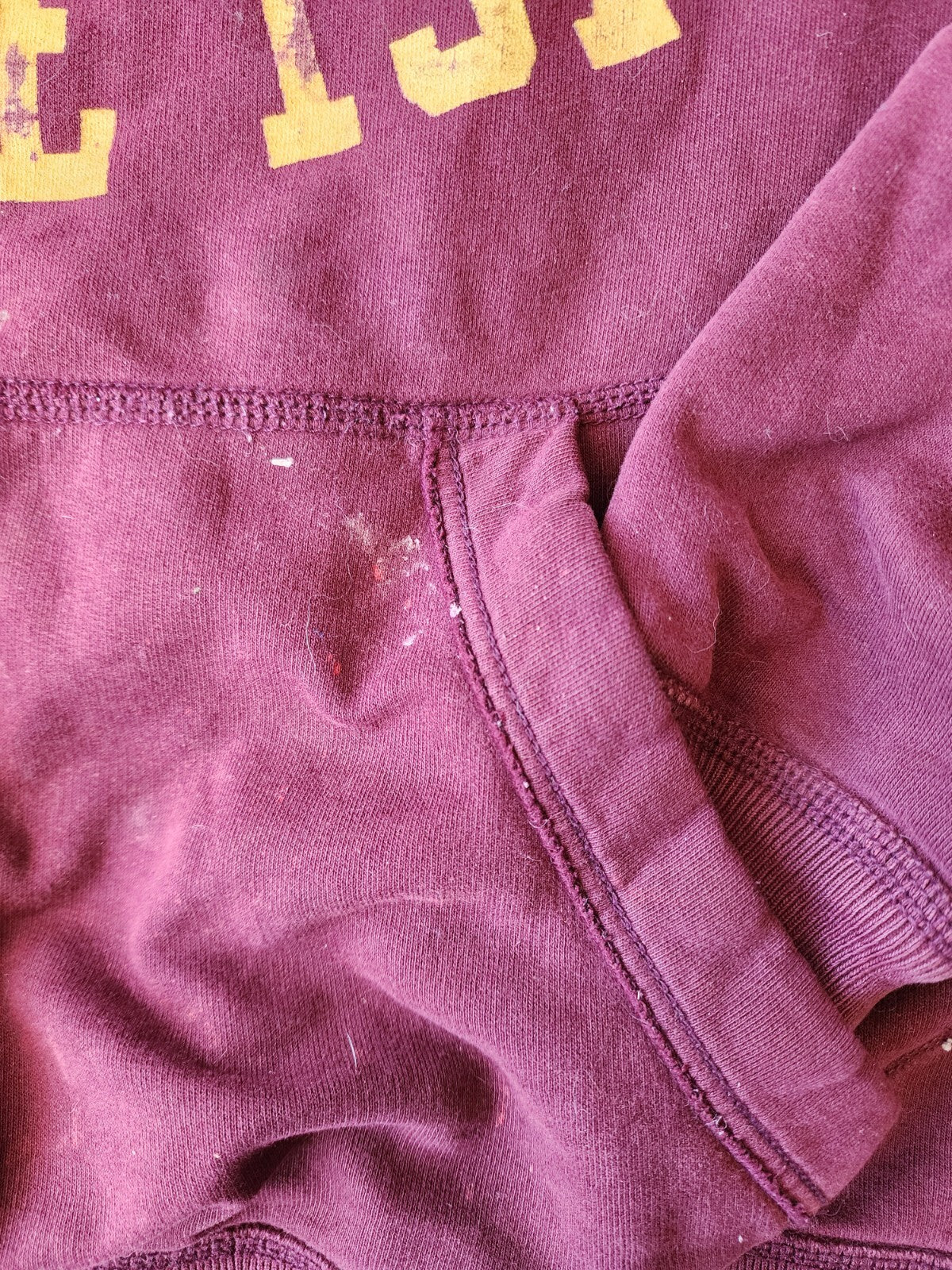 American Eagle Sweatshirt Men XS Red Pullover Hoodie Vintage Fit Heavyweight