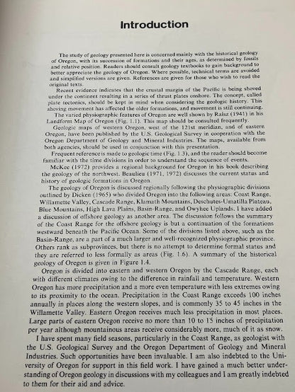 Of Geology Of Oregon 1964 By Ewart M Baldwin - 3rd Edition