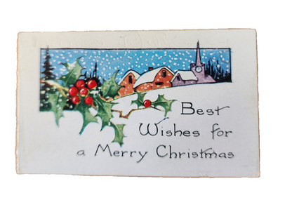 Old 1940 Christmas card 3"