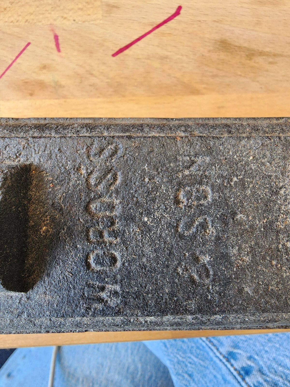 Antique 1800s Primitive Cast Iron Flat Sad Iron, Non-Removable Handle