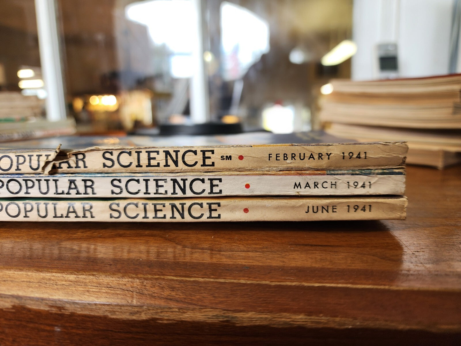 Lot of 3 Vintage Popular Mechanics Magazines 1941