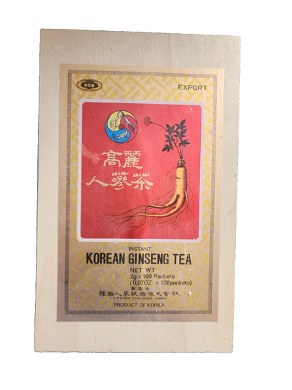 Korean Ginseng Tea Wooden Case (No Tea)