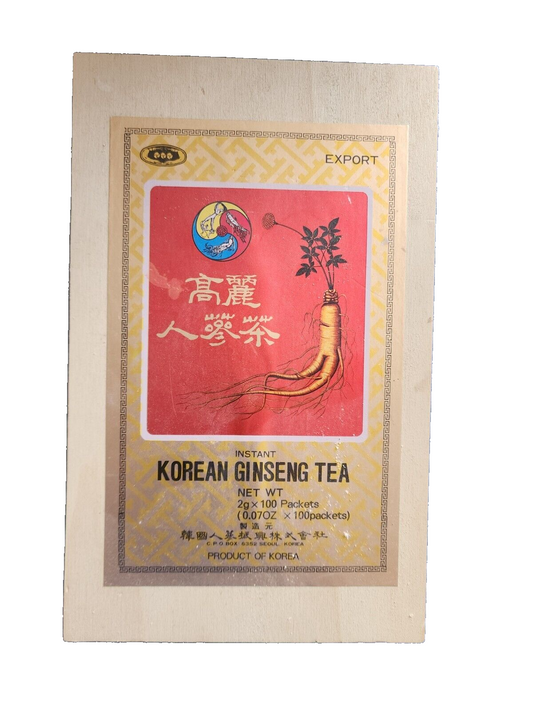 Korean Ginseng Tea Wooden Case (No Tea)