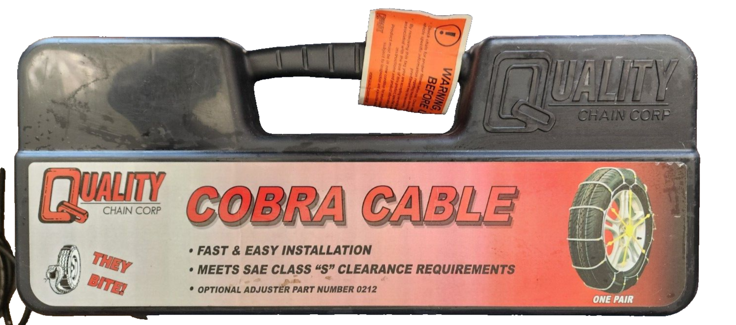 Cobra Cable #1042 Quality Chain Corp One Pair Incl (2) Rubber Chain Adjusters 