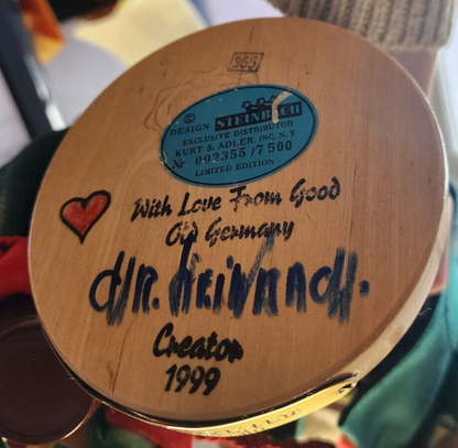 STEINBACH NUTCRACKER BAVARIAN SANTA S1827 SIGNED