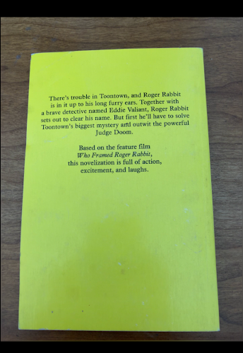Paperback Book - Who Framed Roger Rabbit