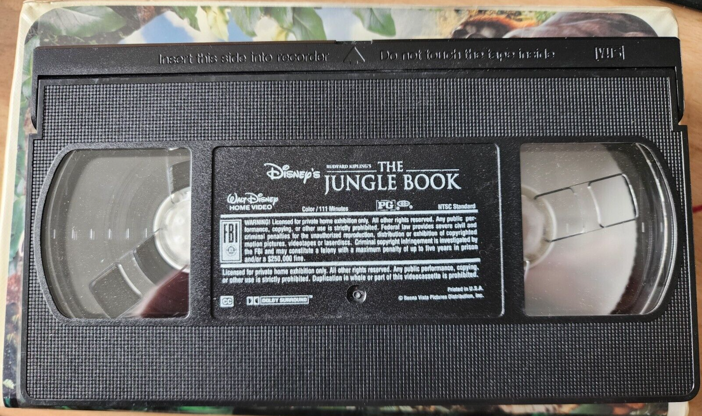 DISNEY'S RUDYARD KIPLING'S The Jungle Book (VHS, 1995)