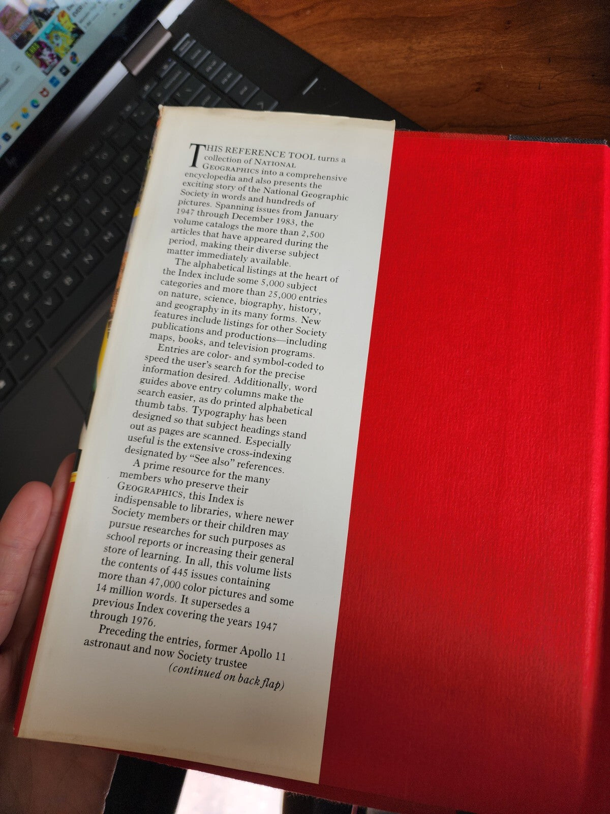 National Geographic Index 1947-1983 Nat Geo Magazines Index 1984 HC