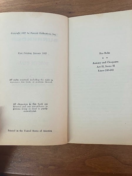 Gold Medal Book - SEARCH FOR SURRENDER by BORDEN DEAL