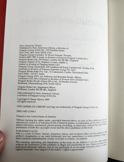 Assault and Pepper by Myers, Tamar