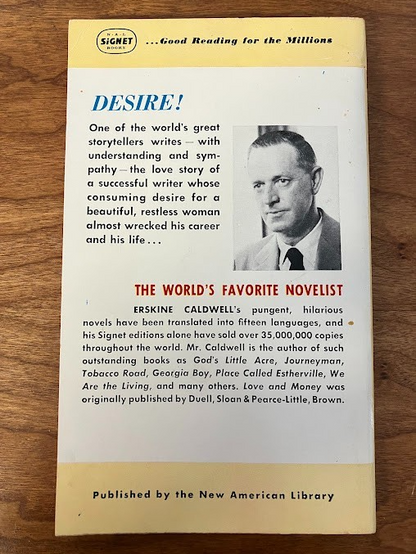 Vtg Paperbacks by Erskine Caldwell - lot of 5