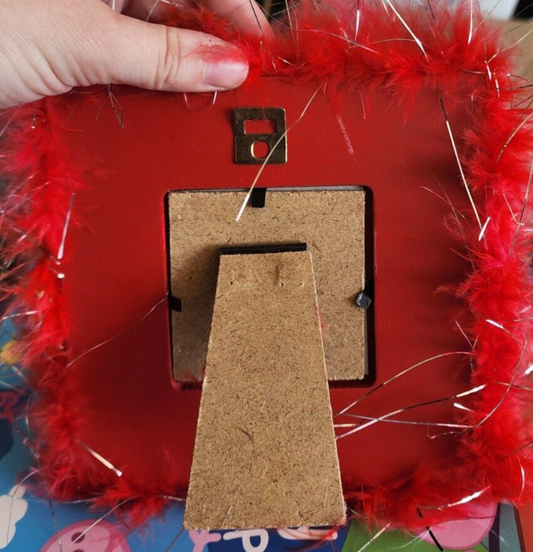 vtg y2k photo feathered frame 2.5 x 2.5