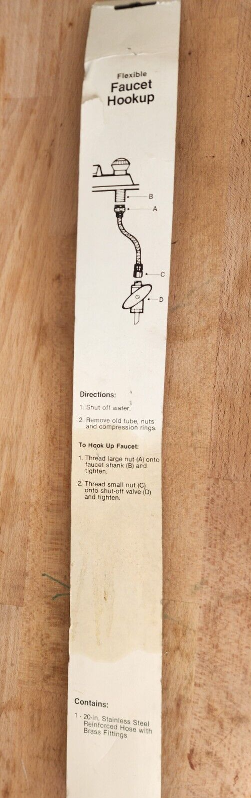 Flexible Stainless Steel Faucet Hookup