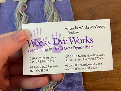 Weeks Dye Works - Linen Fabric and (3) Floss