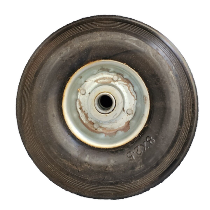 8" Replacement Hard Rubber Tire Wheel Solid & Rim for Dolly Hand Cart Steel Hub