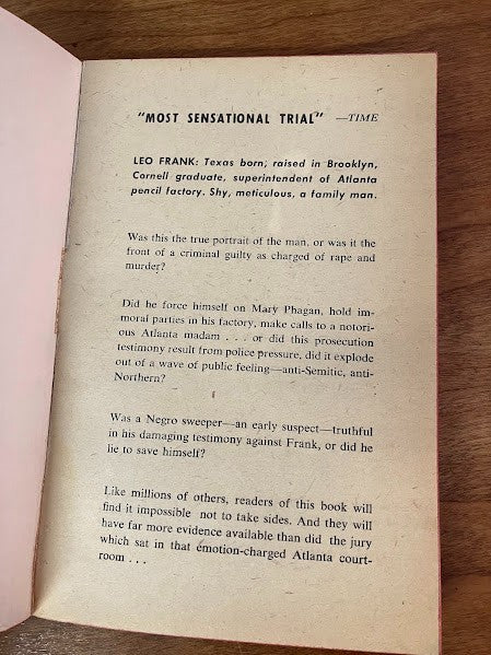 Vtg Paperback - Night Fell On Georgia - Charles & Louise Samuels