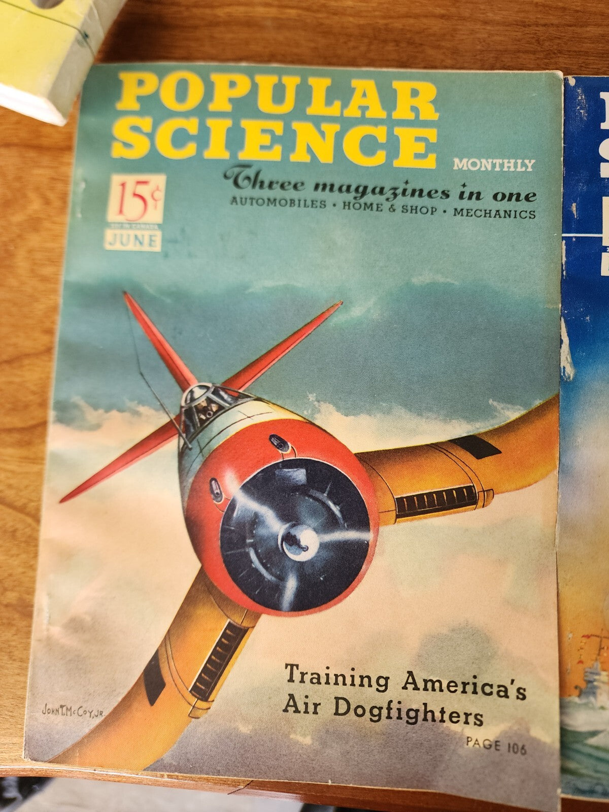Lot of 3 Vintage Popular Mechanics Magazines 1941