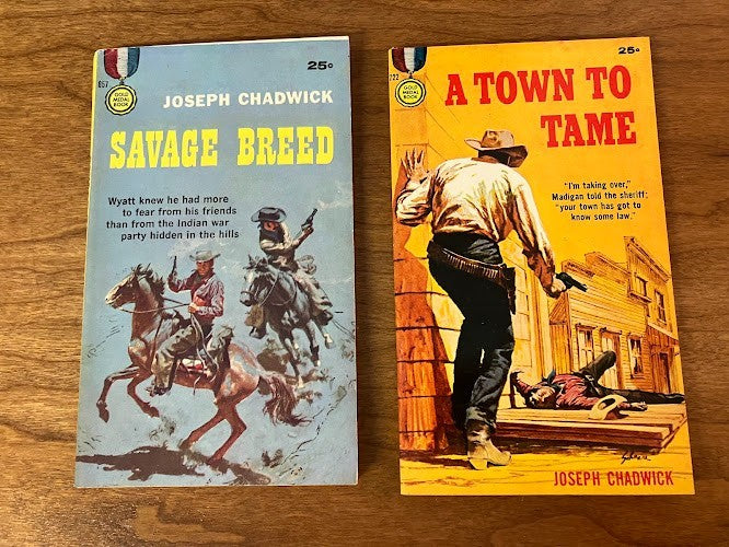 Gold Medal WESTERNS by Joseph Chadwick - lot of 2