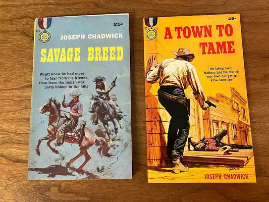 Gold Medal WESTERNS by Joseph Chadwick - lot of 2