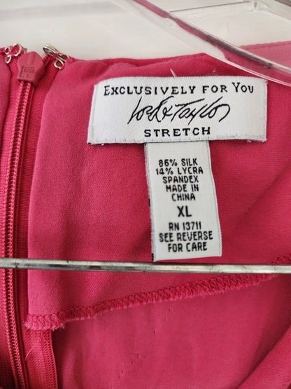 Lord & Taylor “Exclusively For You” Womens Sleeveless Pink Dress XL